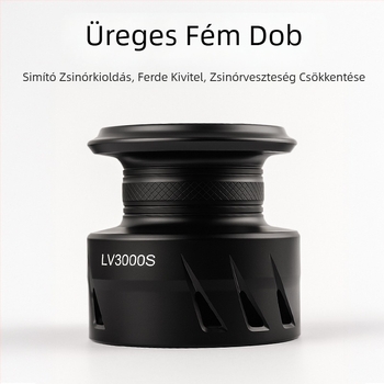 Calio spinningorsó teljesen fémből készült dobbal, hézagmentes kialakítás, hosszú távolságú dobásokhoz tengeri horgászatra