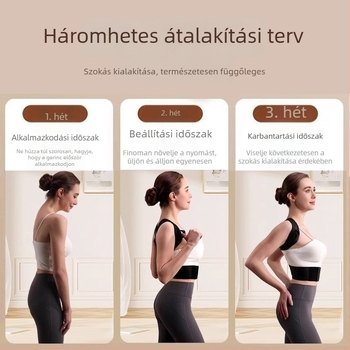 Fejlesztett nyitott vállpántok, uniszex deréktámasz és testtartás-korrekciós öv edzéshez