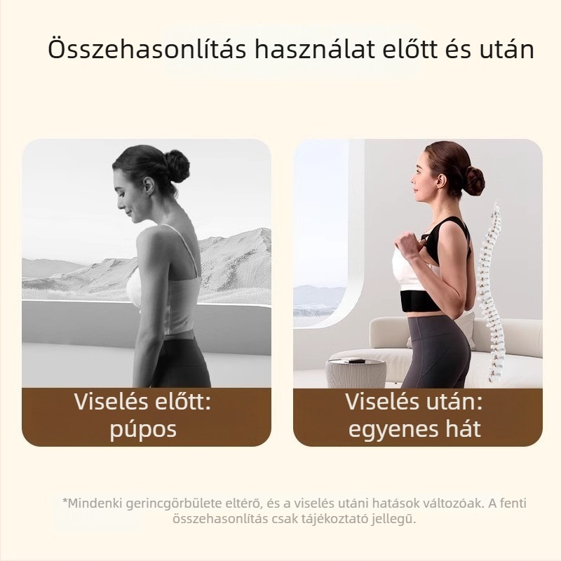 Fejlesztett nyitott vállpántok, uniszex deréktámasz és testtartás-korrekciós öv edzéshez