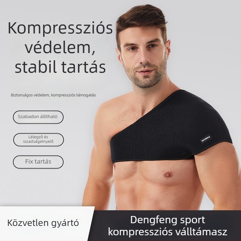 Dengfeng Sport Vállvédő – Uniszex, Állítható Szíj, Melegítő Vállvédő Kosárlabdához