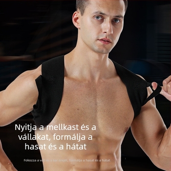 Váll- és mellkas-edzőöv – a mellizomok kinyújtása, fekvőtámasz-szerű nyomás, törzs helyes tartása, uniszex