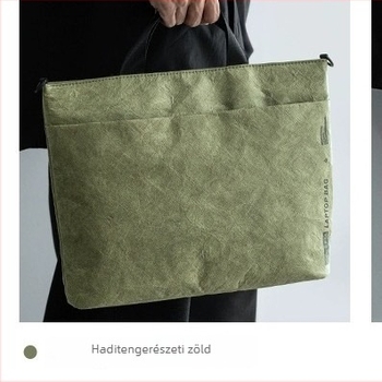 DuPont papíralapú laptop táska, kézben hordható, váll- és crossbody kivitelben, férfiaknak, üzleti casual stílus, logónyomtatás