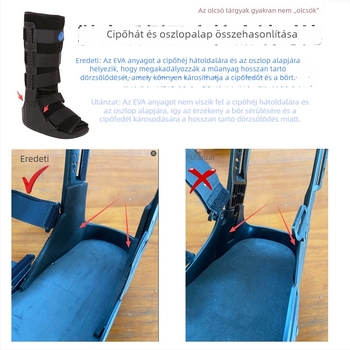 Achilles-ín rehabilitációs sétacipő légpárnás kialakítással és boka-támogatással