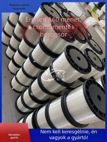 A60 bevonat nélküli nagyhorgász damil, 500 m, csomómentes, nylon