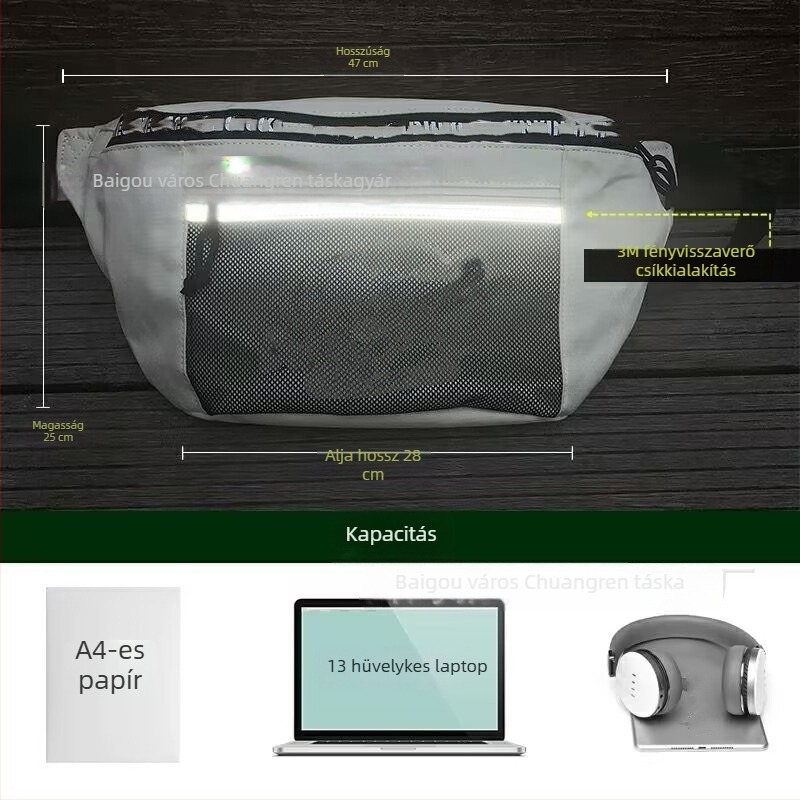 Férfi vászon váll- és crossbody táska, koreai stílusú, mindennapi használatra, 9 hüvelykes laptophoz