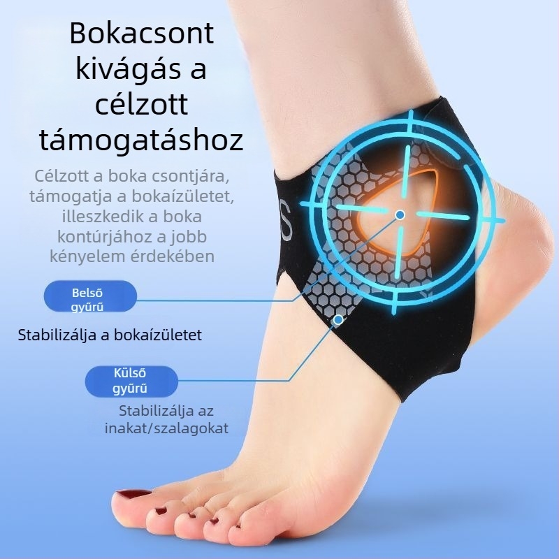 Szakmai bokaortézis bokaficam megelőzésére, lélegző, túrázáshoz és futáshoz