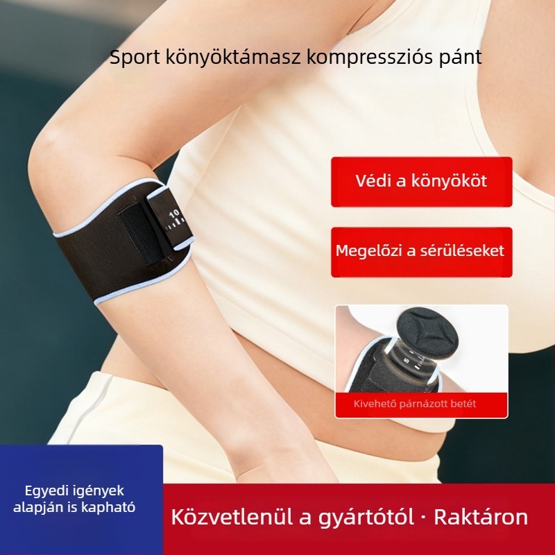 Tenisz könyökvédő – professzionális védőfelszerelés, kompressziós könyöktámasz tenishez és badmintonhoz