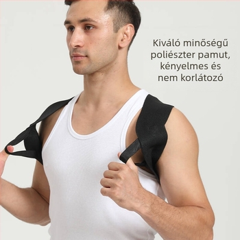 Tartásjavító hát edzőöv, fitnessre és futásra, váll-támogatás