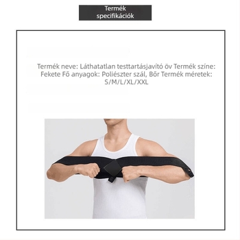 Tartásjavító hát edzőöv, fitnessre és futásra, váll-támogatás