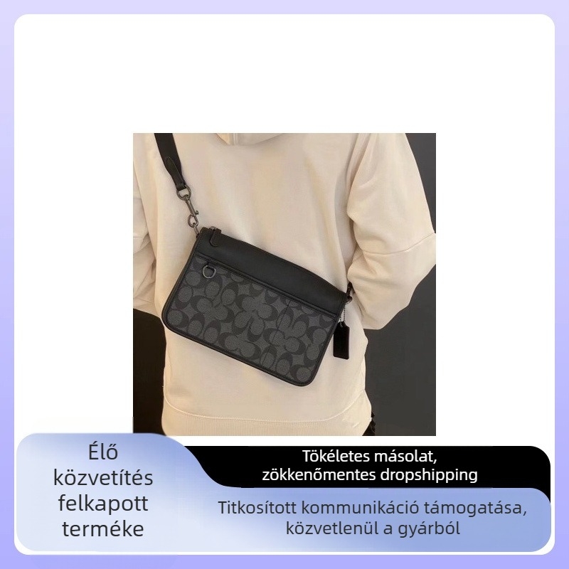 Férfi keresztpántos válltáska C8141 — utcai stílus