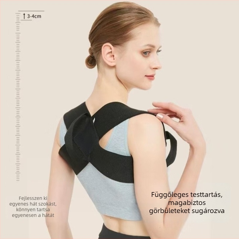 Új váll-edzőöv a hát támaszához, professzionális fitnesz univerzális kiegészítő férfiaknak