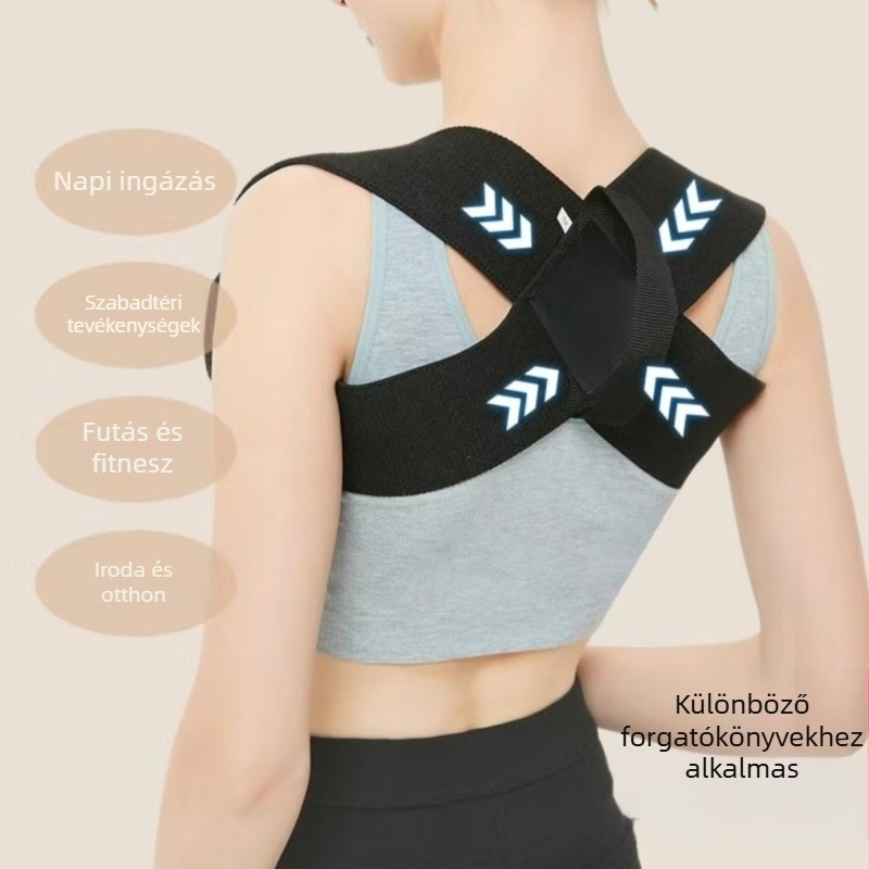 Új váll-edzőöv a hát támaszához, professzionális fitnesz univerzális kiegészítő férfiaknak