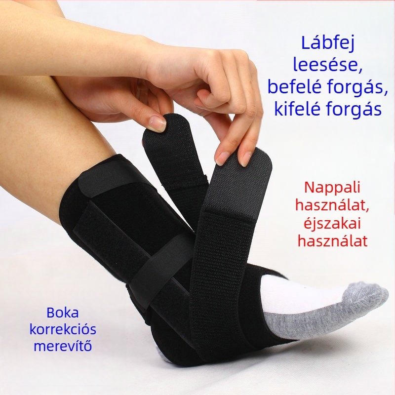 Bokakorrigáló ortézis a lábra és a lábfejre; védelem sprain ellen, varus/valgus korrekció és stroke utáni rehabilitáció