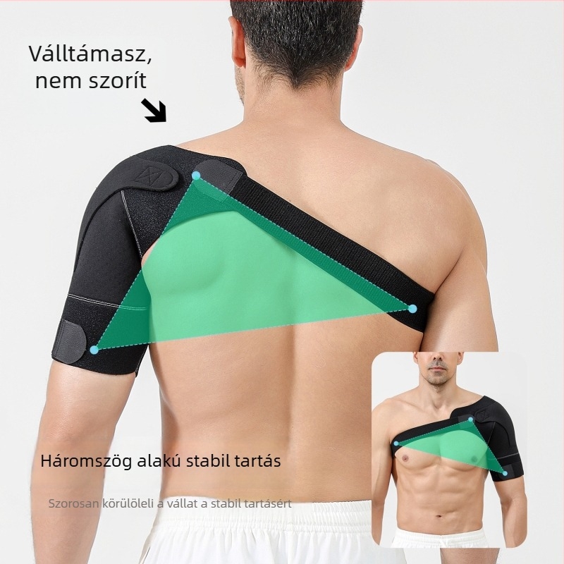 Szabályozható, lélegző vállpánt sporthoz és edzéshez, négy évszakos vállvédő támogatás
