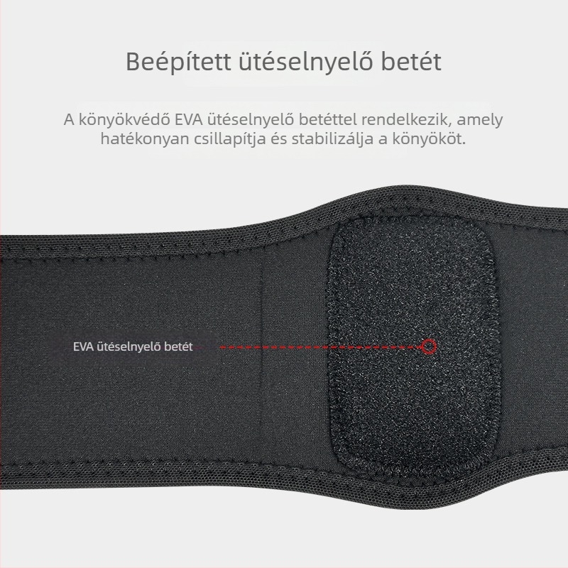 Légáteresztő sport könyökvédő – állítható nyomású kompresszió, védelem edzéshez és kosárlabdához