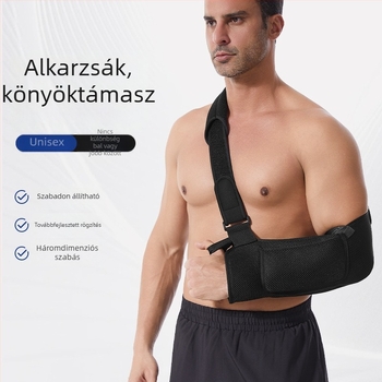 Könnyű, lélegző alkartámasz, állítható rögzítéssel, védő a kar és a váll számára