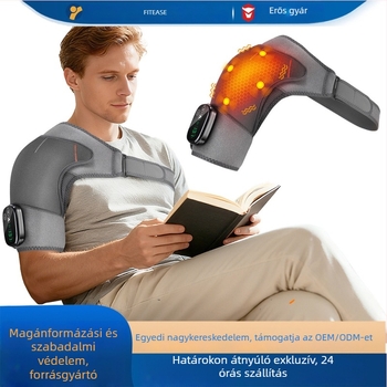Négy-motoros elektromos melegítő vállpárna periarthritis fájdalom enyhítésére, fizioterápiás melegítés