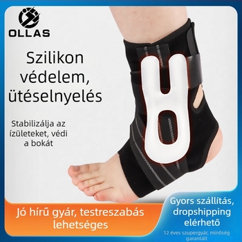 Állítható bokarögzítő sporthoz, ficam elleni védelem és a boka támasza, kosárlabdára alkalmas