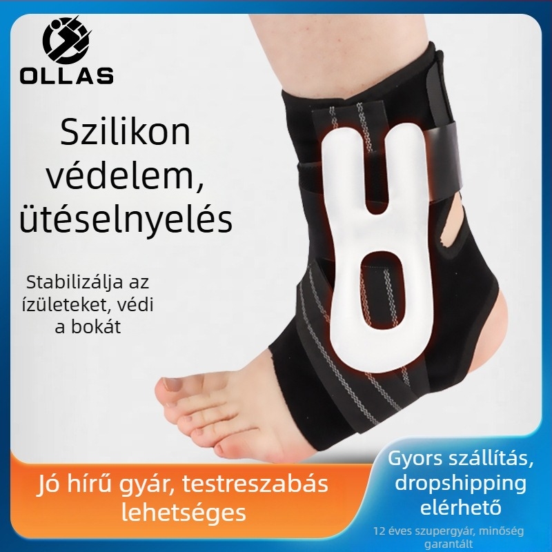 Állítható bokarögzítő sporthoz, ficam elleni védelem és a boka támasza, kosárlabdára alkalmas