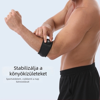 Állítható könyökvédő gombbal, szilikon könyökvédő sporthoz és edzéshez