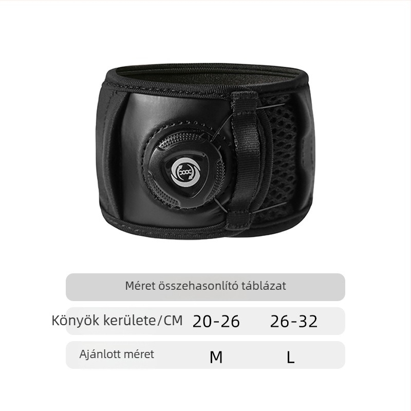 Állítható könyökvédő gombbal, szilikon könyökvédő sporthoz és edzéshez