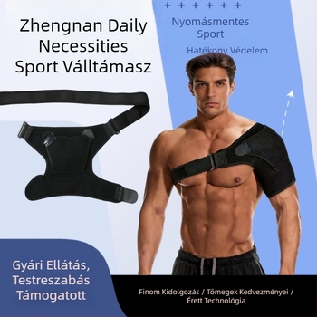 Állítható vállvédő egy karhoz, sportos kompressziós támogatás a bal vagy jobb váll számára