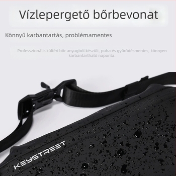Férfi mini keresztpántos válltáska – mindennapi, multifunkcionális, nagy kapacitású