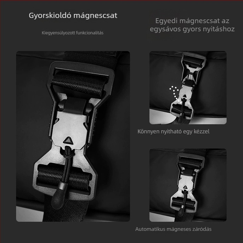 Férfi mini keresztpántos válltáska – mindennapi, multifunkcionális, nagy kapacitású