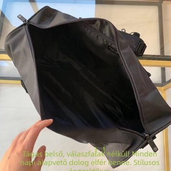 Nylon utazótáska nőknek és férfiaknak — edzőtáska, váll- és crossbody táska, városi minimalista stílus