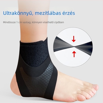 Szellőző sport bokavédő, ficam elleni védelem és rehabilitációs támogatás, állítható tartás, neopren, kosárlabda és futás