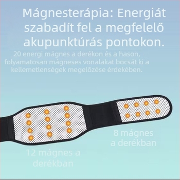 Önfűtő mágneses deréköv acéllemezes támasz edzéshez és fizioterápiához