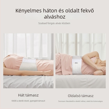 Nőknek szánt alvó lombális támasztó párna, melegséggel és kényelemmel, hanyatt fekvéshez és az alsó háti feszülés enyhítéséhez