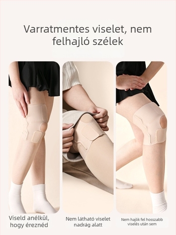 Meniszkusz térdvédő – nyári vékony modell, térdízületi sérülések elleni védelem, patella stabilizáló öv túrázáshoz