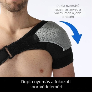 Sport válltámogatás egy vállra – diszlokáció elleni, rehabilitáció és melegítés (kosárlabda, tollaslabda)