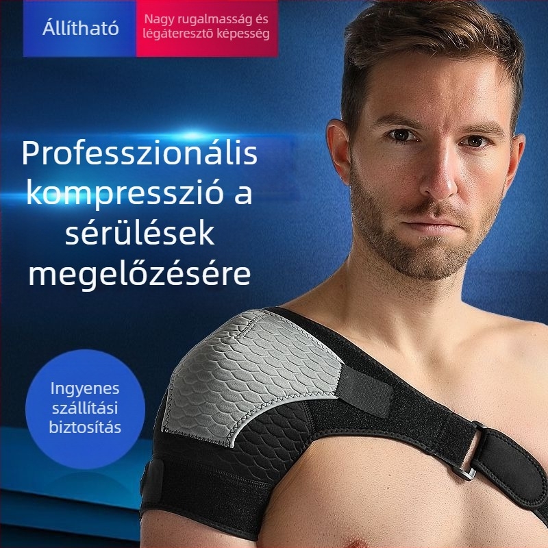 Sport válltámogatás egy vállra – diszlokáció elleni, rehabilitáció és melegítés (kosárlabda, tollaslabda)