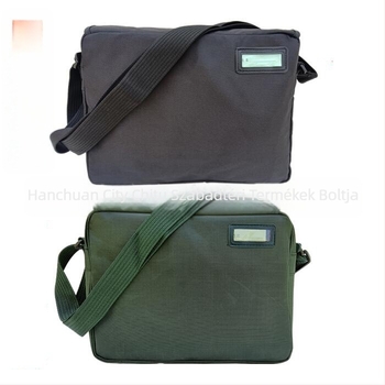 Fekete férfi crossbody táska Oxford anyagból, üzleti utazásokhoz és ingázáshoz, 8 hüvelykes laptophoz
