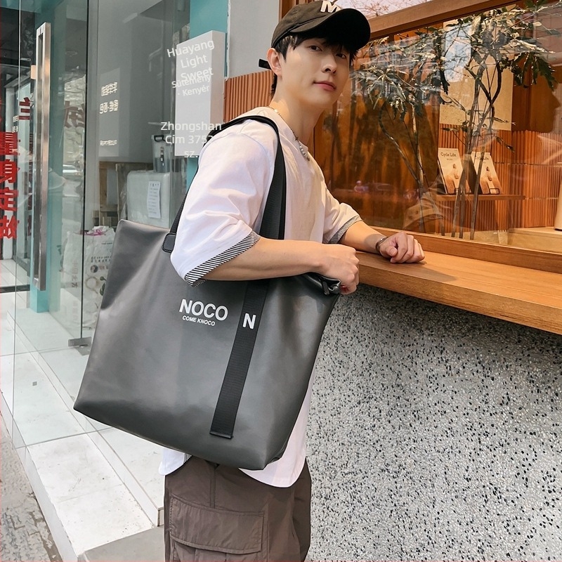 Nagy kapacitású nylon Tote táska, Harajuku stílus, japán ihletés, mindennapi uniszex, kézben vagy vállon