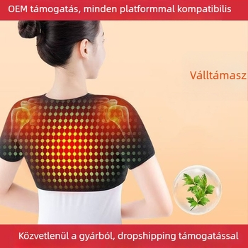 Vállmelegítő infravörös felmelegítéssel a nyak és vállak számára, uniszex, négy évszakos kényelem, rostanyag