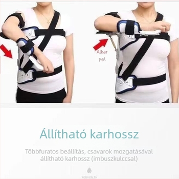 Állítható vállabdukciós ortézis, kar és vállízületeinek támogatásához