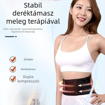 Önjáró melegen tartó deréköv acéllemez-támogatással és mágnesekkel, meleg deréköv férfiaknak és nőknek