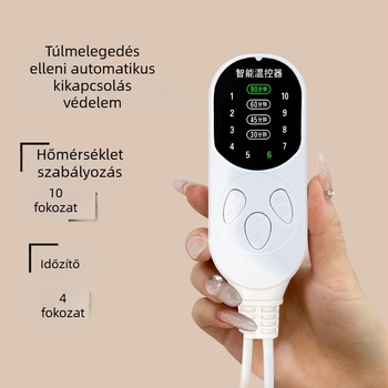 Elektronikus melegítő öv derékra és hasra mugwort töltésű moxibusztációs tasakkal