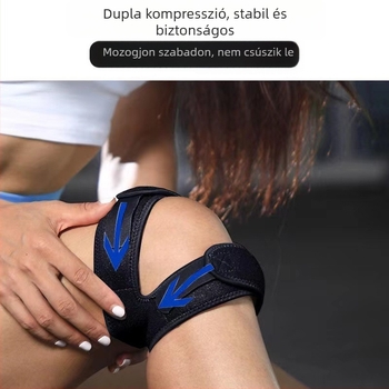 Kompressziós patella- és patellárendszeri szalag futáshoz, kosárlabdához, tollaslabdázáshoz és kerékpározáshoz