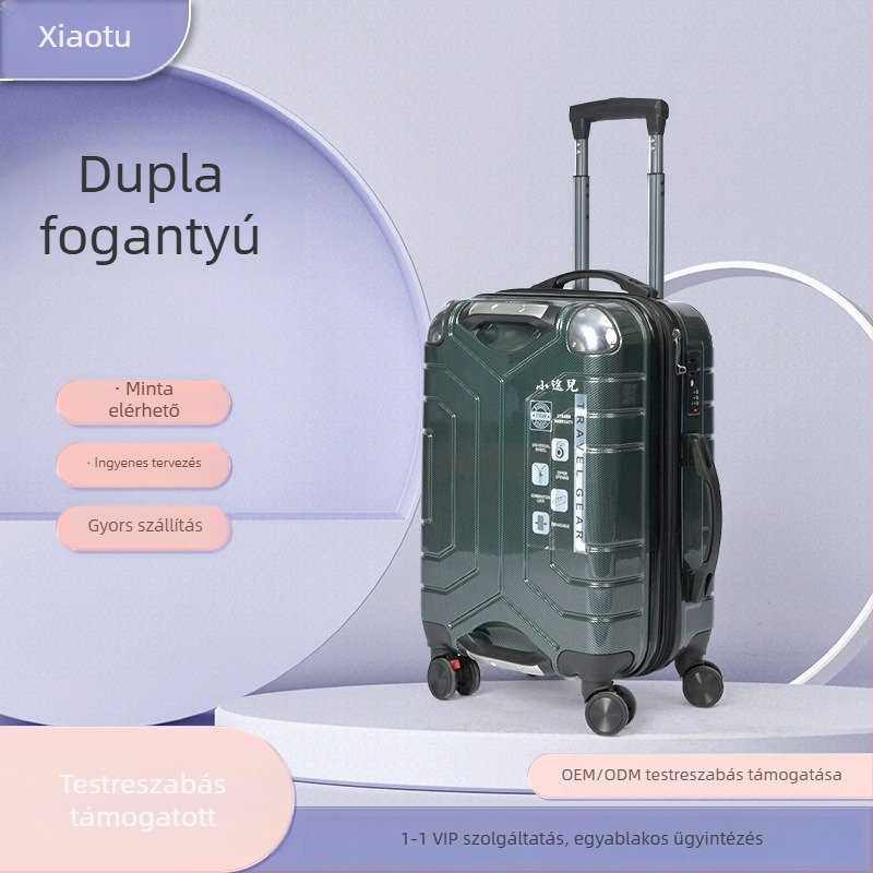 Személyre szabott dupla fogantyús keményfedelű poggyász, ABS, lopás elleni, kódzár, 20/24/28 hüvelyk