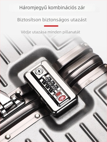 18/20 hüvelykes kézipoggyász, könnyű ABS+PC tokozású, alumíniumötvözet keret, négyszögletes kialakítás