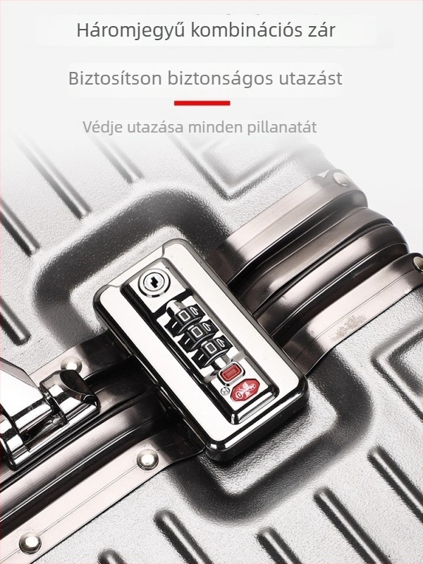 18/20 hüvelykes kézipoggyász, könnyű ABS+PC tokozású, alumíniumötvözet keret, négyszögletes kialakítás