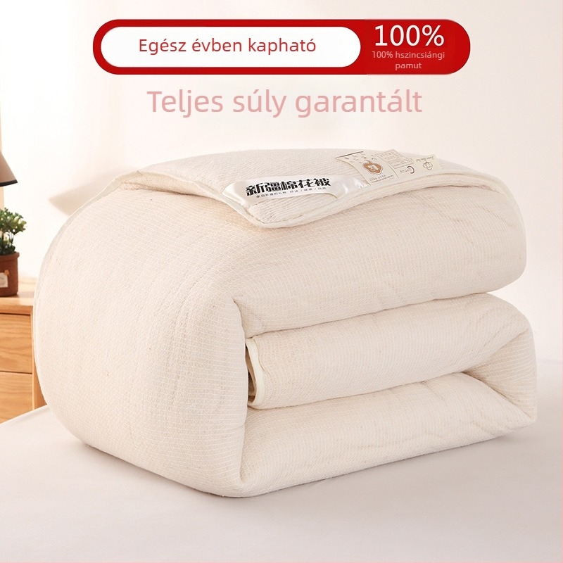 Mind az évszakokra tervezett hosszú szálú pamut paplan, 100% pamut töltettel, minimalist stílus