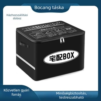 Összecsukható szigetelt tárolóbox, hordozható, többfunkciós, otthoni használatra és ételkiszállításra