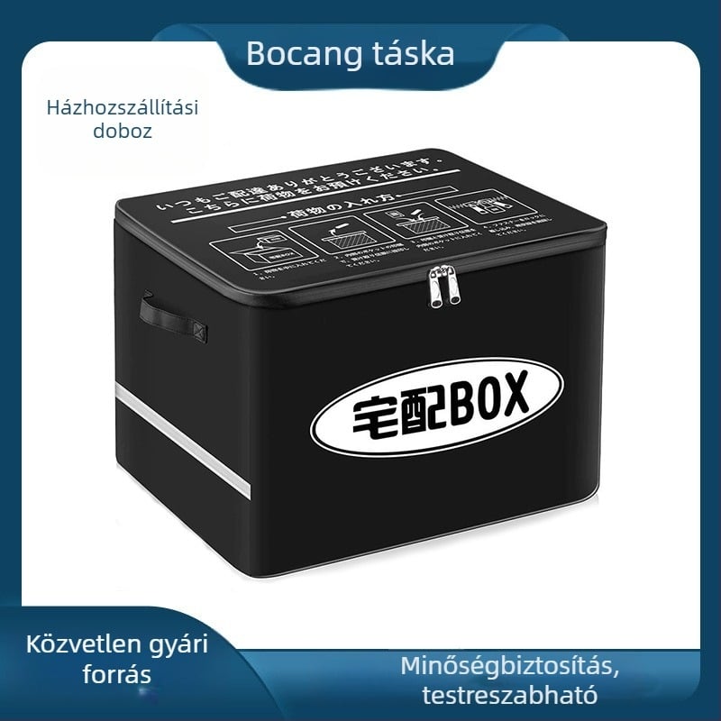Összecsukható szigetelt tárolóbox, hordozható, többfunkciós, otthoni használatra és ételkiszállításra