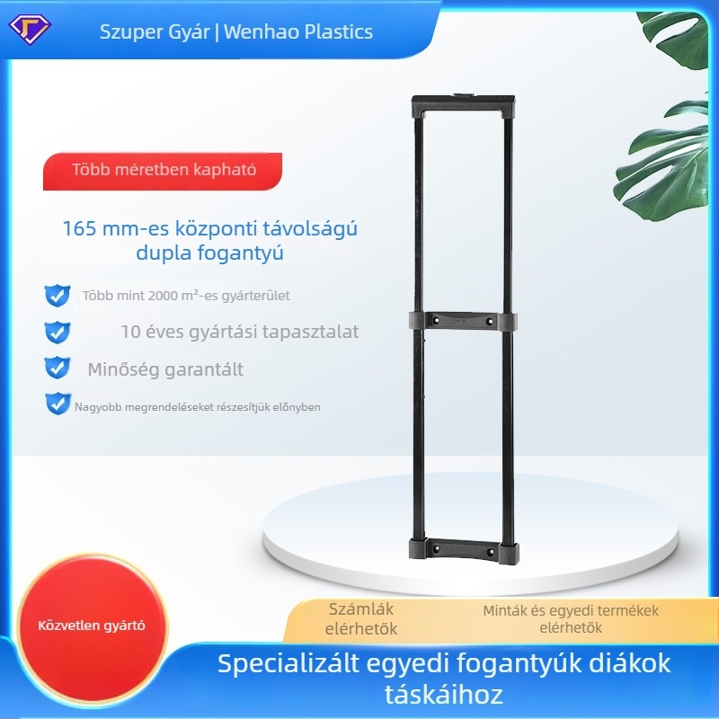 Vasból készült fogantyú bőröndhöz – poggyász toló rúd kiegészítő