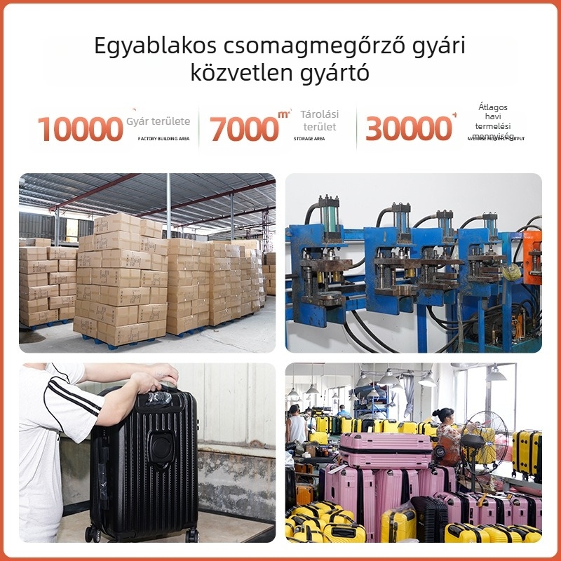 Új stílusú uniszex gurulós bőrönd üzleti utazásokhoz, kézipoggyász Oxford anyaggal, 360° kerekek, masszív és tartós